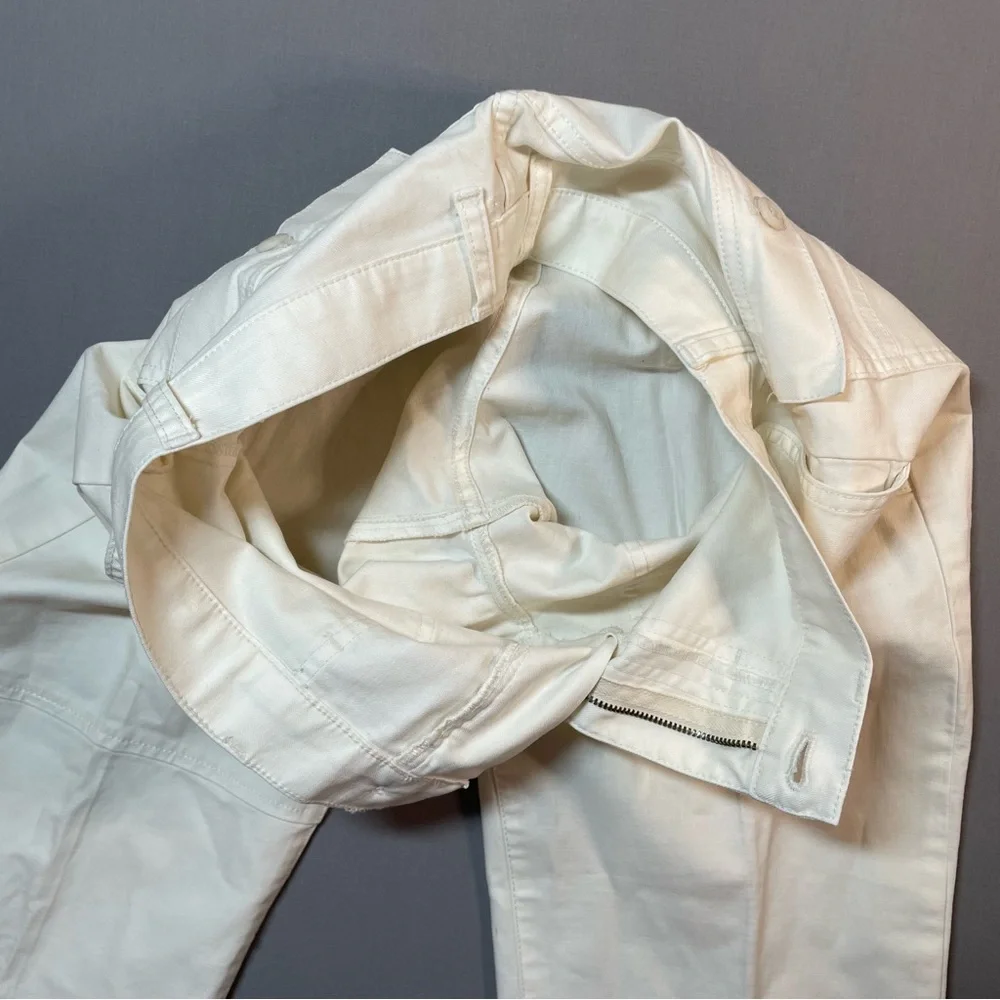 J Crew Chino Twill Garment-Dyed Cargo Pant; Cotton/Linen Blend - Womens 26